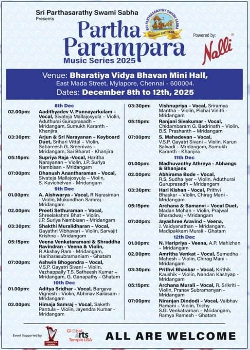 Partha Parampara Music Series 2025