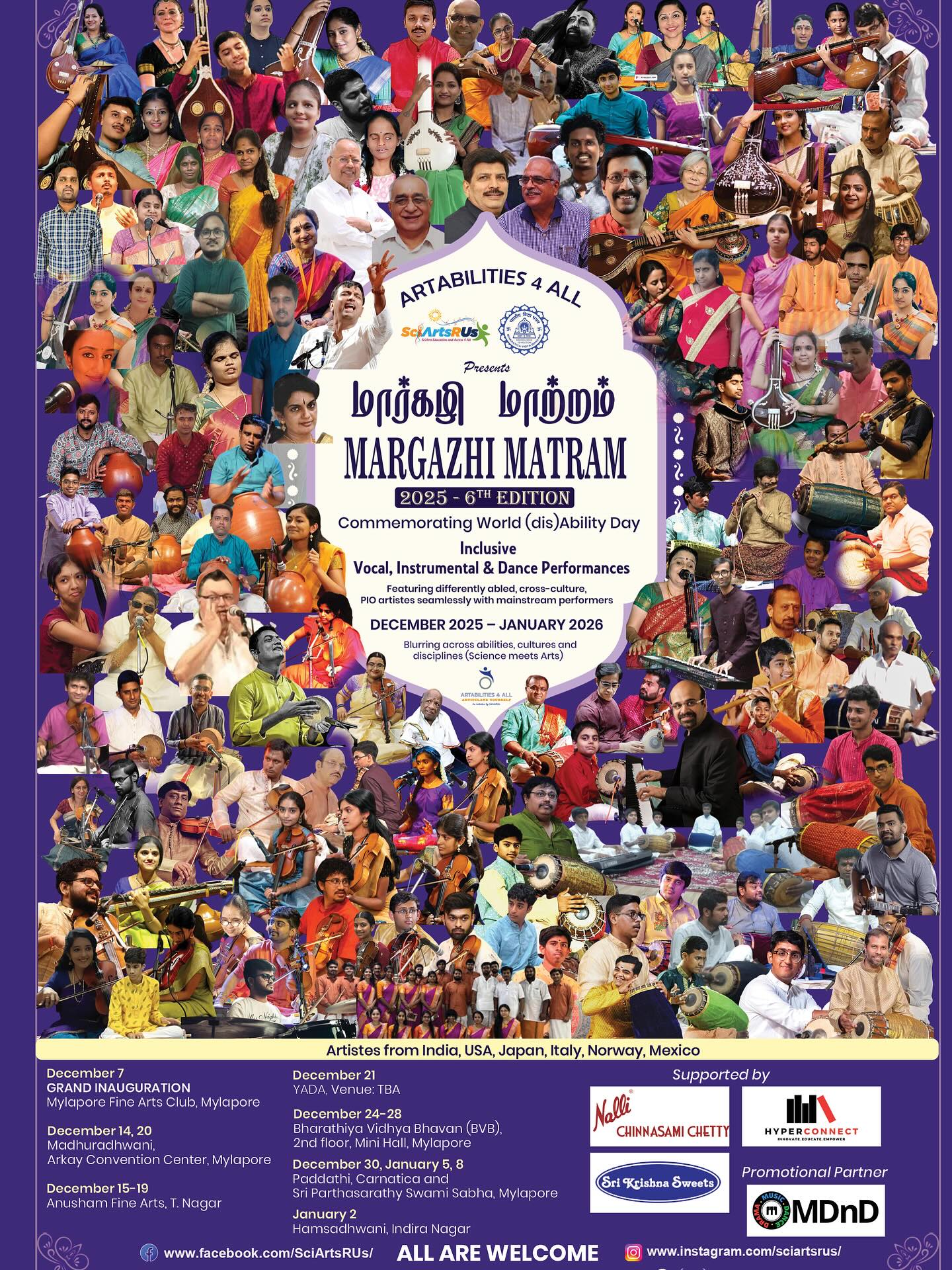 SciArtsRUs Margazhi Matram 2025