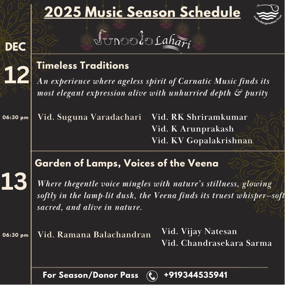 SunaadaLahari December Music Season