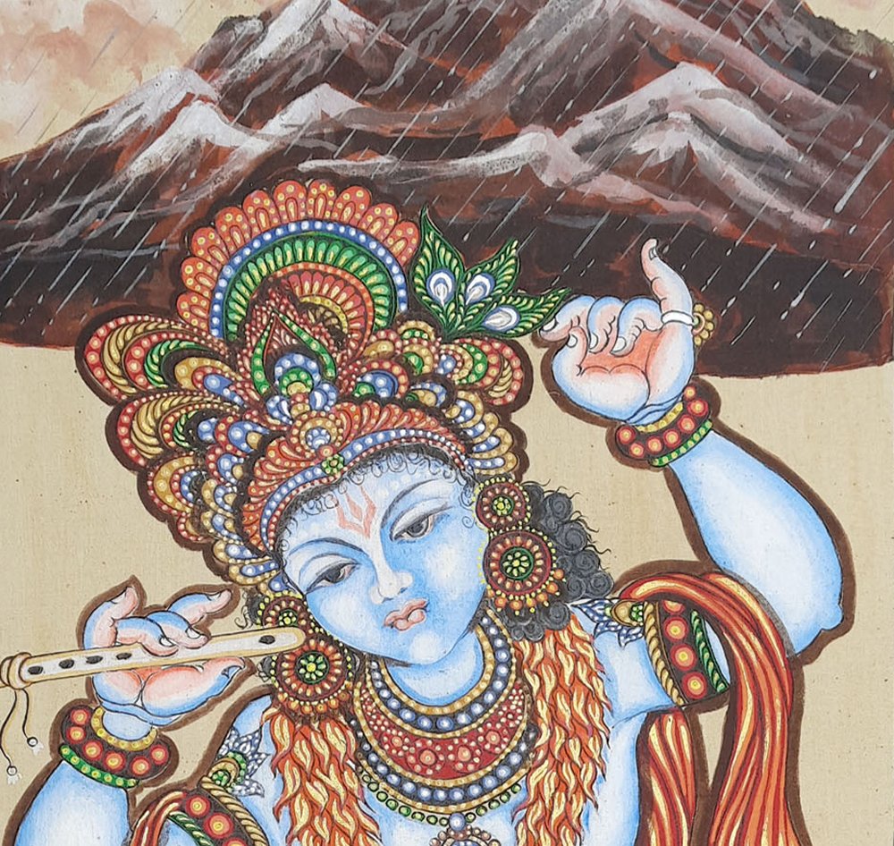 Tussar painting by Laxmi Meher