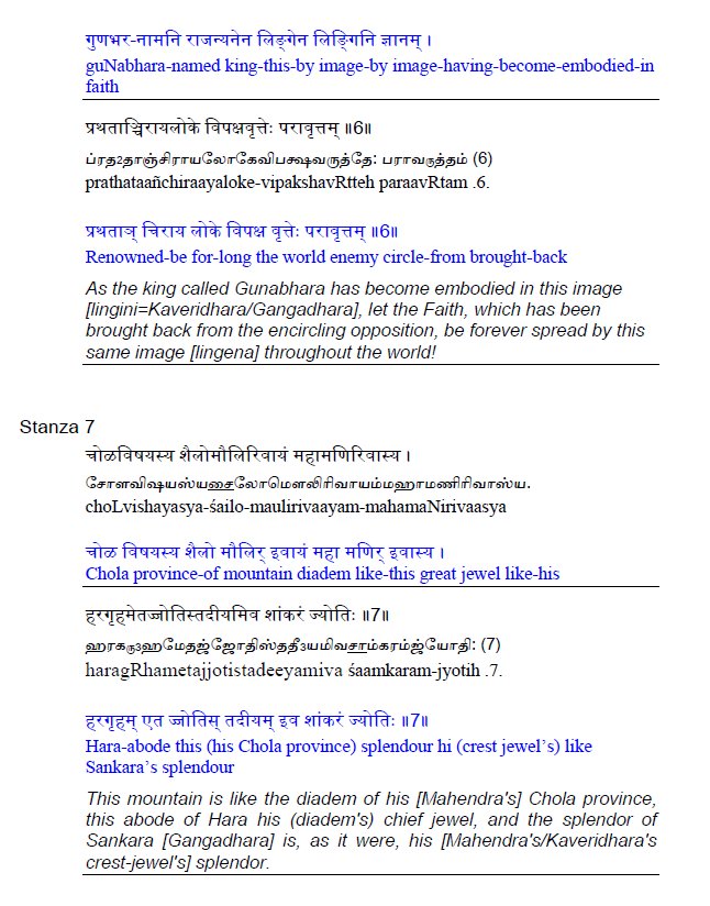 Gangadhara Relief Sculpture - inscriptions